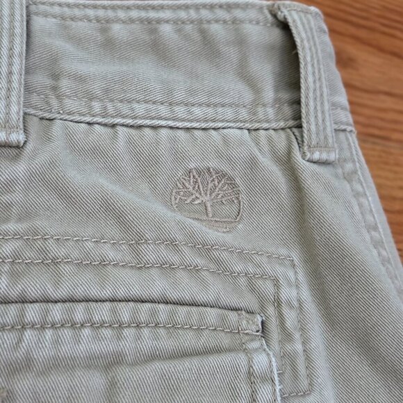 Y2K Vintage Timberland Men's Khaki Baggy Chino Shorts Size W40 Relaxed Skater - Picture 14 of 15